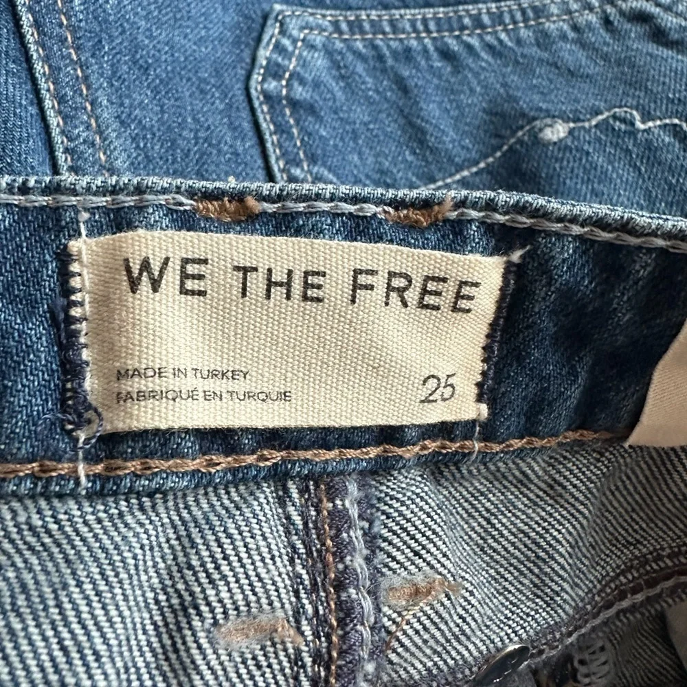 NWT We The Free - Adele Denim Skort size 25 low rise grunge utility - Picture 9 of 11